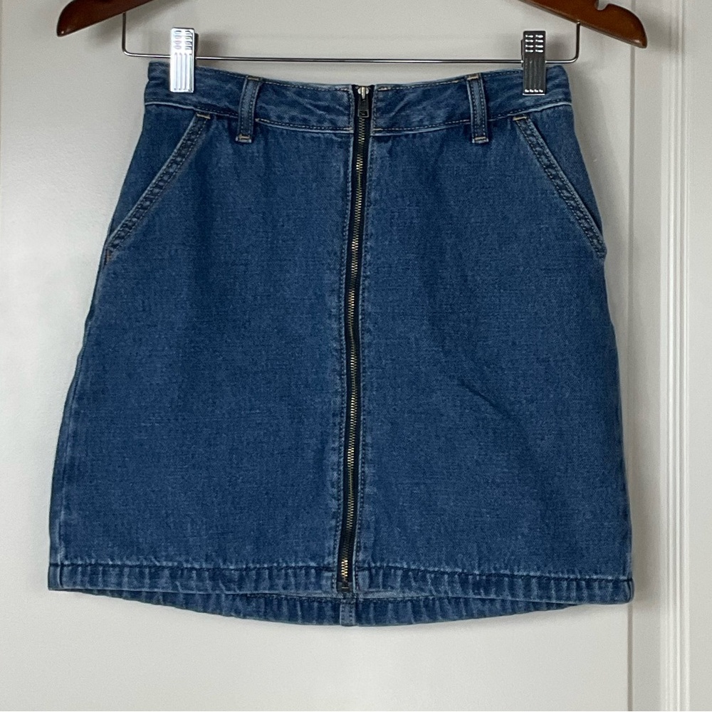 Hollister Blue A-line Mini Skirt Casual